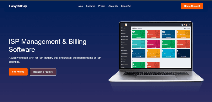 ISP Billing website