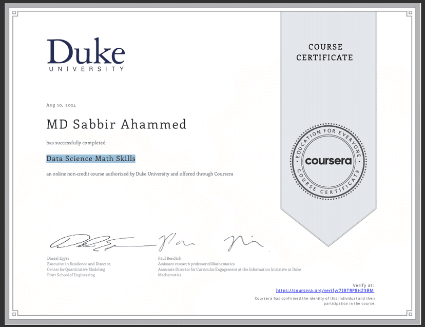 Data Science Math Skills